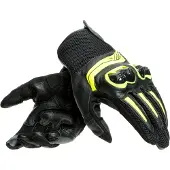 Dainese Mig 3, gants unisexe ,Noir/Jaune Néon ,XL