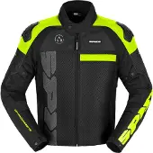 Spidi Progressive Net WindOut blouson textile moto, noir/néon, 2XL