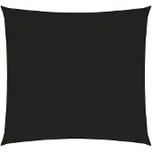 vidaXL Voile de parasol tissu oxford carré 4x4 m noir