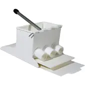 Millecroquettes Appareil à croquettes 3 trous Ø 24 mm, Accessoires de cuisine malins, Blanc, Beige