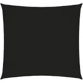 vidaXL Voile de parasol tissu oxford carré 3x3 m noir