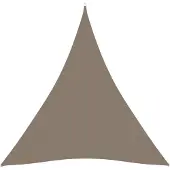 vidaXL Voile de parasol tissu oxford triangulaire 3x3x3 m taupe