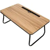 By Lille Vilde HOME STYLING COLLECTION Table de lit LAPTOPTISCH Table de petit déjeuner en métal et plateau MDF