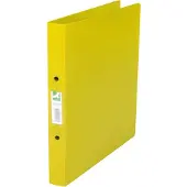 Q-CONNECT Classeur scolaire A4 translucide jaune (A4)