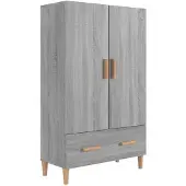 vidaXL Highboard Gris Sonoma 70x31x115 cm Bois composite