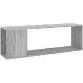 vidaXL Armoire TV Gris Sonoma 100x24x32 cm Bois composite