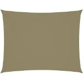 vidaXL Voile de parasol tissu oxford rectangulaire 2,5x4 m beige