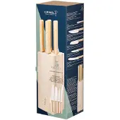 Opinel Parallele bloc 5 couteaux pain ( 1 Office, 1 Chef, 1 Santoku, 1 Decouper, 1 Pain)