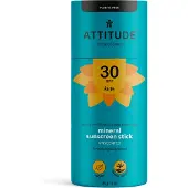 ATTITUDE Bâton solaire minéral visage pour enfants FPS 30 85 g Crème Protection Solaire