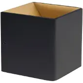 Artdelight Éclairage LED haut et bas Fulda 6w - 2700K - 10cm noir avec or