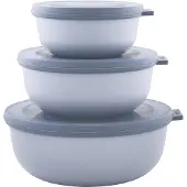 Mepal - Multikom Cirqula coffret fraîcheur - 350 + 750 + 1250 ml - Rond - Bleu nordique