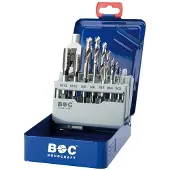 Bohrcraft Threading Tap Set 3-12 Mm 16 Pieces Bleu