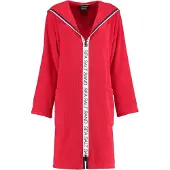 Cawö Peignoir Cawö 3101 Uni Rits Women Rouge-L