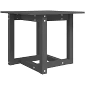 vidaXL Table basse Gris 50x50x45 cm pin massif
