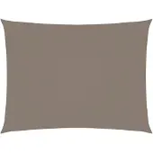 vidaXL Voile de parasol tissu oxford rectangulaire 5x7 m taupe
