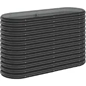 vidaXL Lit surélevé de jardin Acier galvanisé Anthracite