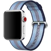 Apple Watch 38 mm Bracelet de montre en Nylon Tissé Bleu