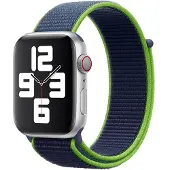 Apple Watch 38/40 mm Nylon Sport Loop Horlogeband Neonlime
