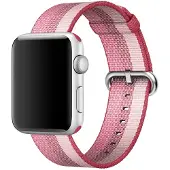 Apple Bracelet en nylon tissé Watch 42mm / 44mm / 45mm / 49mm - Berry