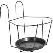 Artevasi Support de Balcon en Métal Artevasi pour Pots de Fleurs Suspendus (25 x 25 cm)
