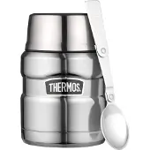Thermos - Bouteilles isothermes - King Porte-Aliments 0,47L Inox - Gris