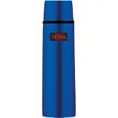 Thermos - Bouteille isotherme - Light & Compact 0,75L Bleu Métallique en Bois