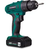 Vonroc Perceuse sans fil 16V | Batterie et chargeur incl.