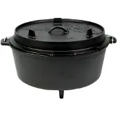 Valhal Outdoor Dutch Oven Valhal Outdoor Avec Pieds pour l'Extérieur 12 L
