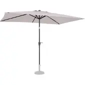 Vonroc Parasol - Premium - Rapallo 200x300cm - Parasol durable - Inclinable - Toile résistante aux UV - Housse de protection incluse - beige