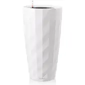 Lechuza Jardinière DIAMANTE Premium ALL-IN-ONE diamètre 32cm blanc mat