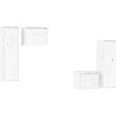 vidaXL Armoires TV 4 pcs. Blanc Pin massif