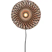 Good&Mojo - Applique Kalimantan - Bambou/Noir - Ø30cm