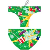 Turbo Christmas Explotion Waterpolo Swimming Brief Vert XL Homme