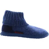 Giesswein Pantoufle 'Kramsach' bleu-gris / bleu clair / bleu chiné / rouge / noir