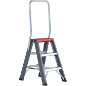 Altrex Falco FDO 3 Échelle Double - Aluminium Avec Revêtement - 2 X 3 Marches - Hauteur De Travail Max. 2,7 M