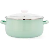 Quid Cocco Acier émaillé 26 cm Casserole à couvercle en verre avec couvercle
