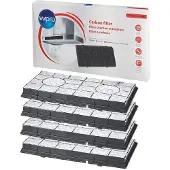 Wpro 484000008578, Filtre pour hotte de cuisinière, Noir, Blanc, 485 mm, 270 mm, 48 mm, 1 pc(s), Cuisinière + four : accessoires, Blanc, Noir