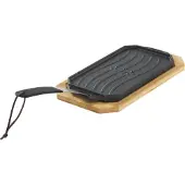 Cozze Poêle avec Plateau de Service Cozze Fonte / Bambou 16,5 cm