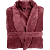 Tiseco HOME STUDIO - robe de chambre - MICROFLANNEL COSY - S/M - 100% polyester - Grenade