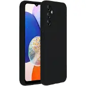 Accezz Coque Liquid Silicone Samsung Galaxy A14 (5G) - Noir