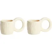 Petite Friture à Espresso Mug - Ensemble de 2 Vanilla