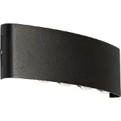 QAZQA Applique murale d'extérieur noire avec LED 10 lumières IP54 - Silly