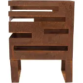 RedFire Brasero Maylis 38x23x50cm acier - rouille