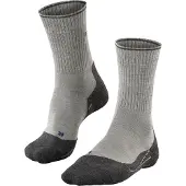 Falke - Chaussettes de randonnée - TK2 Explore Wool Silk M Light Grey pour Homme en Laine - Taille 42-43 - Gris
