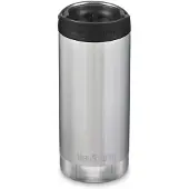 Klean Kanteen Tkwide Coffee Cap 355ml Thermal Bottle Argenté