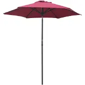 vidaXL Parasol rouge bourgogne 200 x 224 cm aluminium