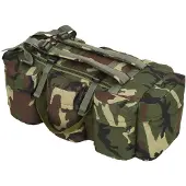 vidaXL Sac de sport en style militaire 3-en-1 45 L Camouflage