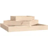 vidaXL Jardinière 83x83x27 cm Bois massif de pin