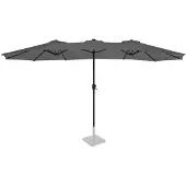 Vonroc Parasol Iseo 460x270cm - Parasol Premium | Gris
