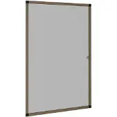 vidaXL Moustiquaire pour fenêtre Marron 80x120 cm